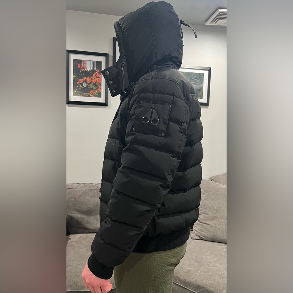 Moose Knuckles Men’s Black Bomber Jacket